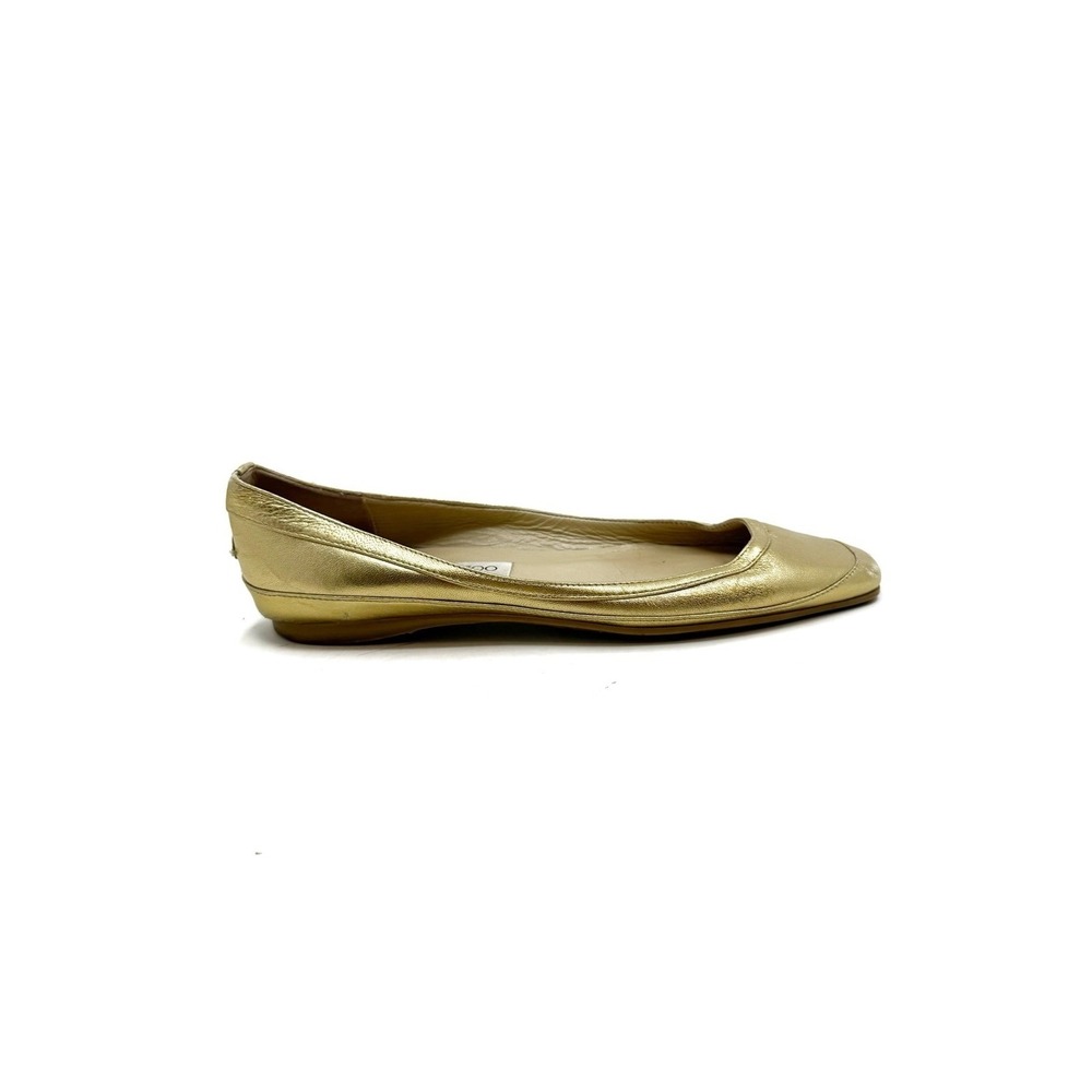 Jimmy Choo | Gold Metallic Flats Size 40